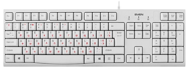 

Клавіатура SVEN KB-S300 USB White