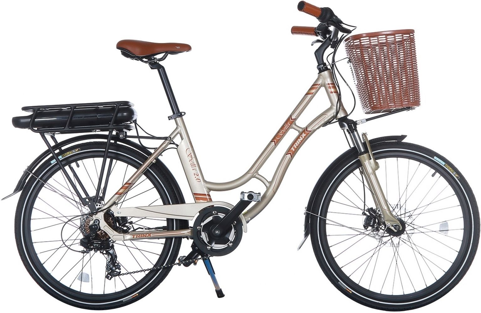 

Електровелосипед TRINX E-Mode Sella 2.0 Champagne Gold
