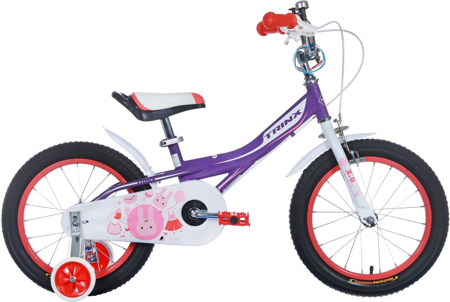 

Велосипед Trinx Princess 2.0 16" (PRINC2.0PuPW) Purple-Pink-White