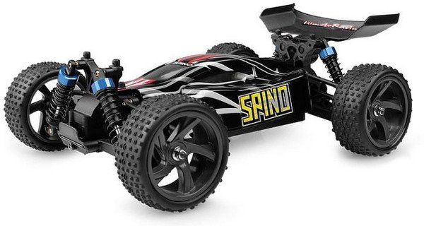 

Модель автомобіля Himoto Багги Spino Brushed 1:18 2.4 ГГц (E18XBb) Black