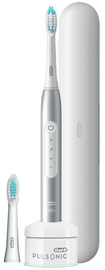 

Електрична зубна щітка Braun Oral-B Pulsonic Slim Luxe 4500 (S411.526.3X) Platinum