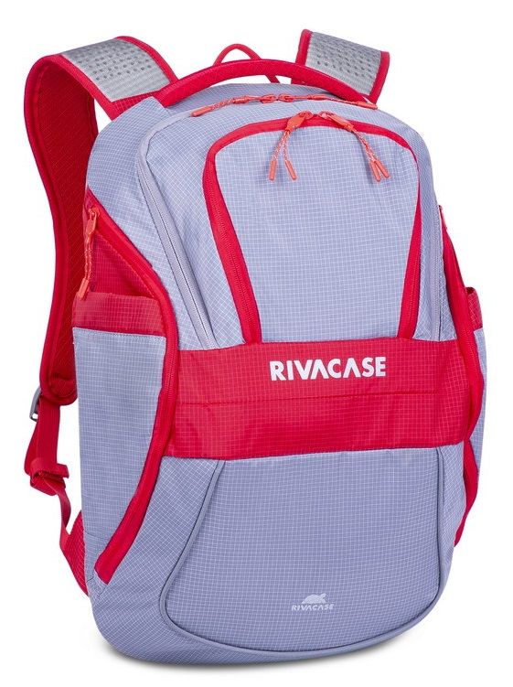Акция на Рюкзак для ноутбука RivaCase 15.6" (5225) Grey/Red от Територія твоєї техніки