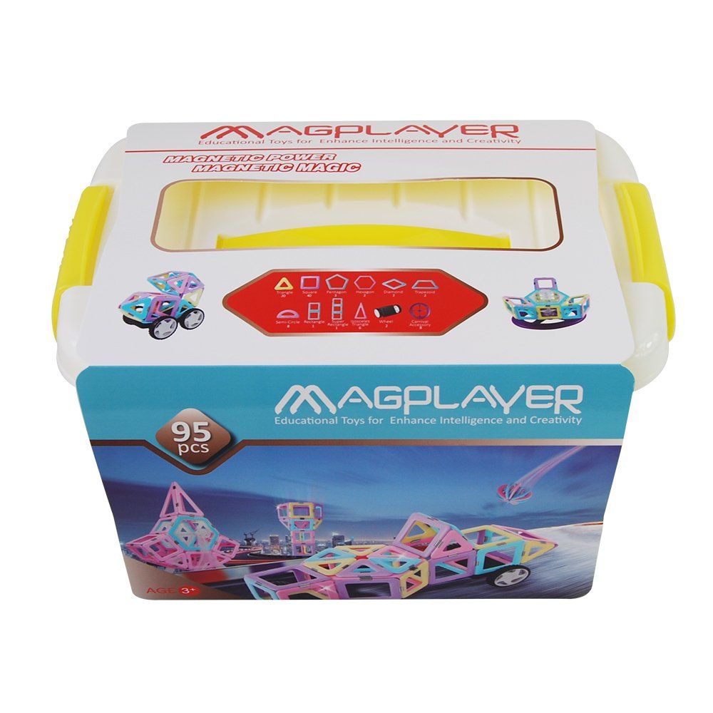 

Магнітний конструктор MagPlayer бокс 95 ел. (MPT2-95)