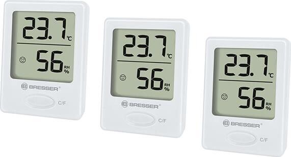 

Термометр-гігрометр Bresser Temeo Hygro Indicator Set 3 шт (7000010GYE000) White