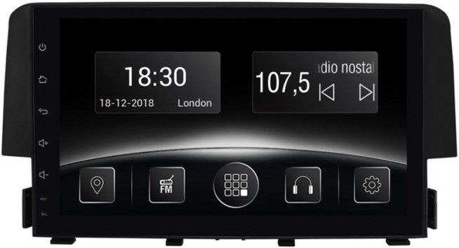 

Автомагнітола штатна Gazer CM6509-FB4 для Honda Civic (FB4) 2016-2017