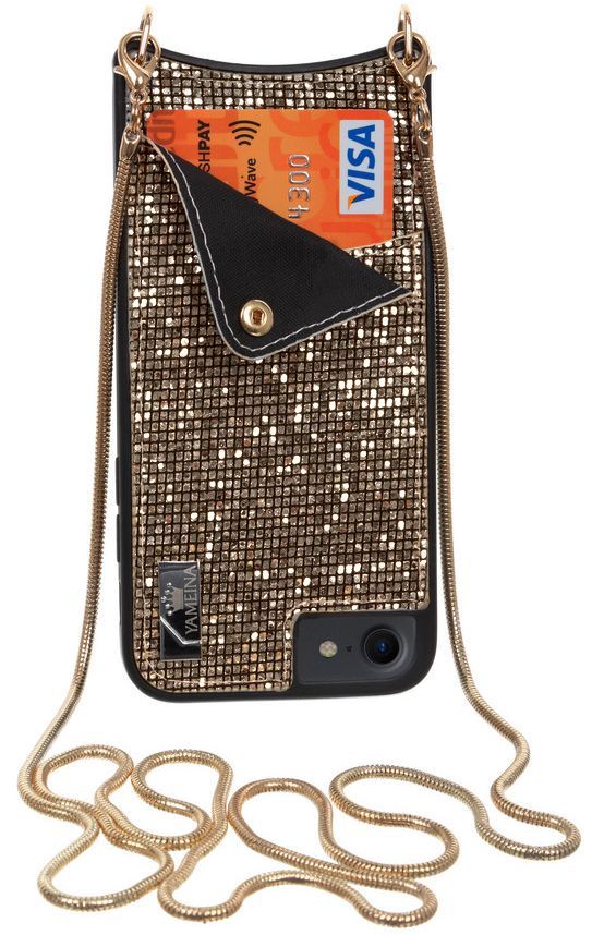 

Чехол Glitter Wallet Becover для Apple iPhone 6/6s/7/8 (703606) Gold