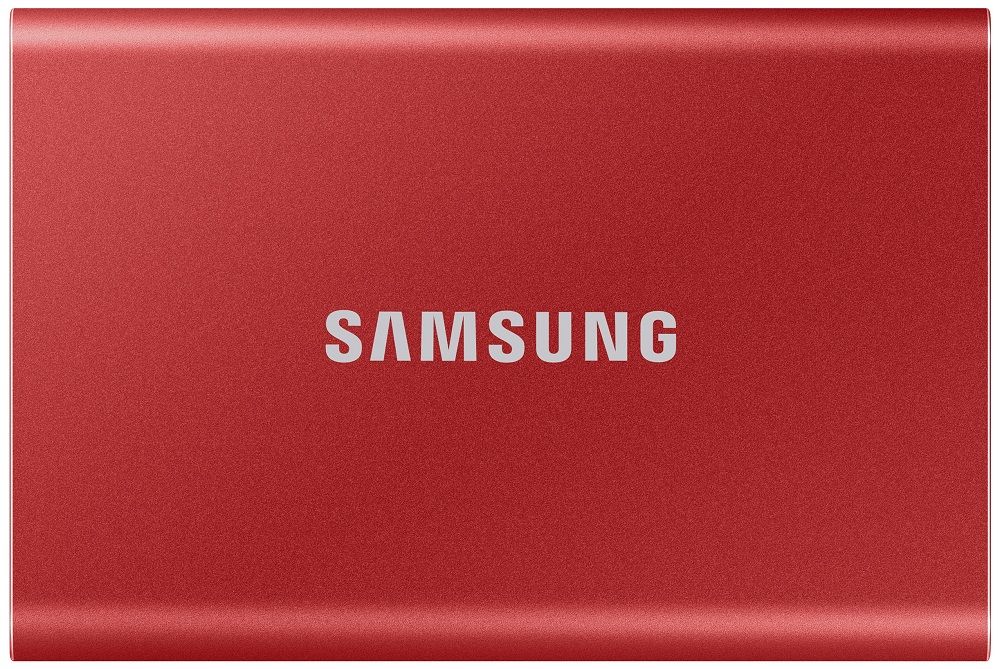 Акція на Жорсткий диск Samsung Portable SSD T7 1TB USB 3.2 Type-C (MU-PC1T0R/WW) External Red від Територія твоєї техніки
