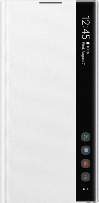 Акция на Чехол-книжка Samsung Clear View Cover для Samsung Galaxy Note 10 Plus (EF-ZN975CWEGRU) White от Територія твоєї техніки