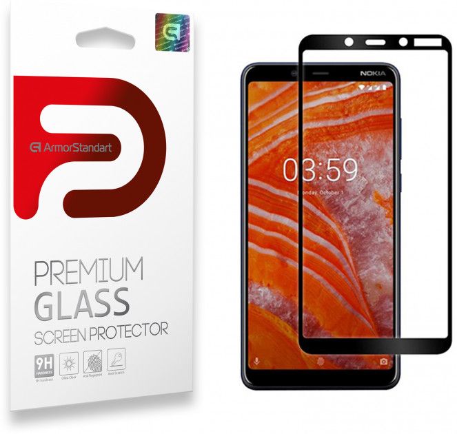 

Защитное стекло Armorstandart Glass.FG для Nokia 1 Plus (ARM55441-GFG-BK) Black