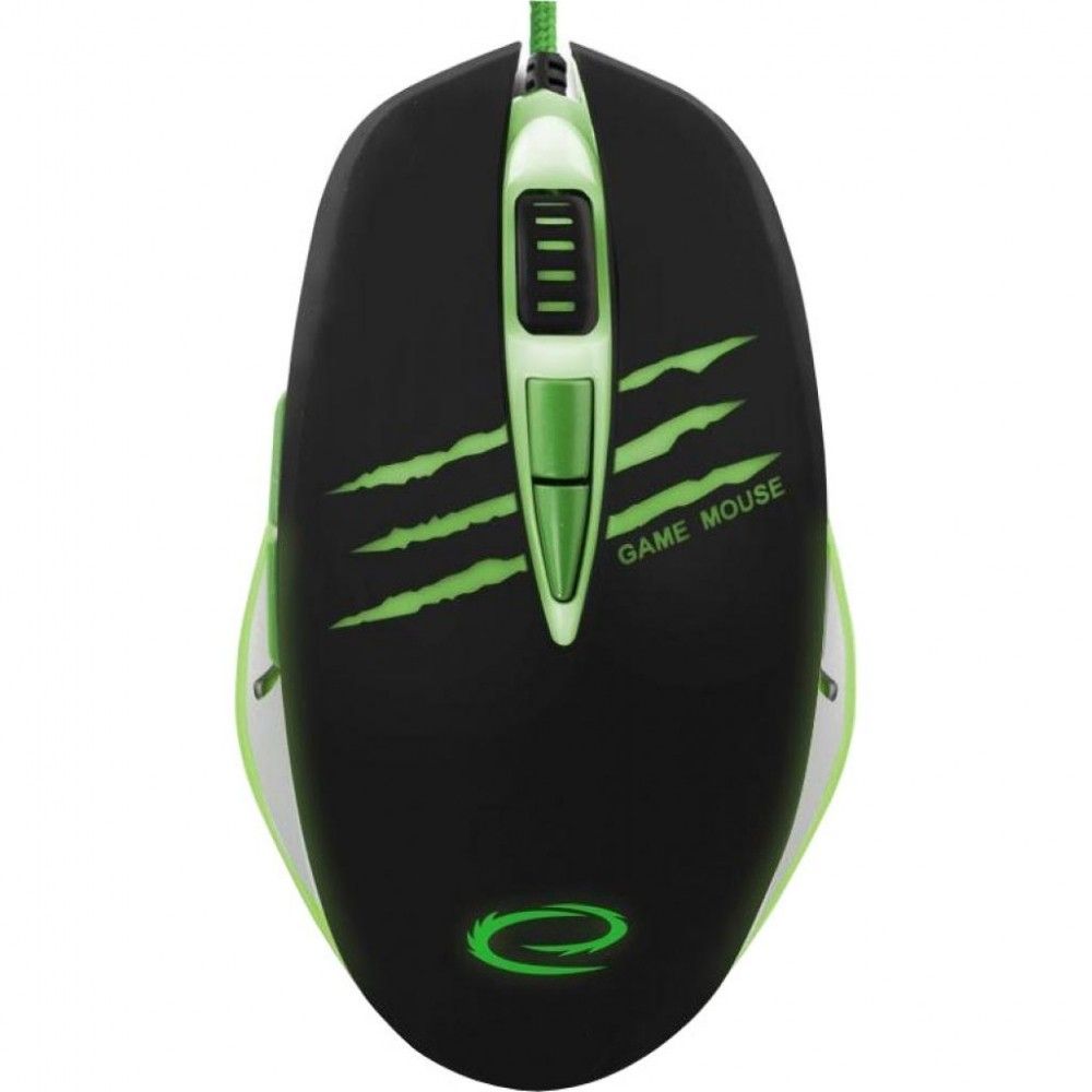 

Миша Esperanza MX301 Rex USB Black/Green (EGM301)