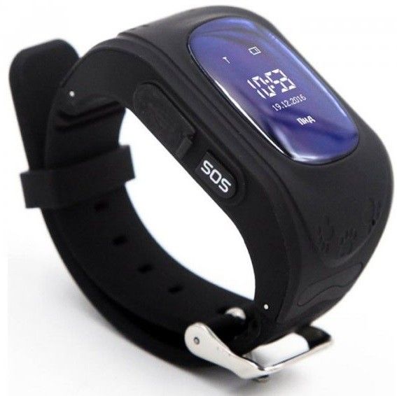 

Дитячий годинник-телефон з GPS трекером GOGPS K50 (K50BK) Black