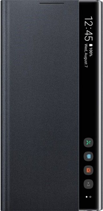 Акция на Чохол-книжка Samsung Clear View Cover для Samsung Galaxy Note 10 (EF-ZN970CBEGRU) Black от Територія твоєї техніки