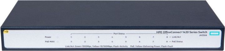 

Комутатор HP OfficeConnect 1420-8G-PoE+ (JH330A)