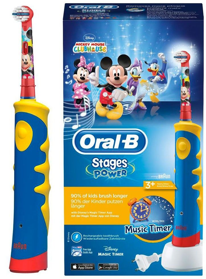 

Электрическая зубная щетка BRAUN Oral-B Mickey Mouse D10.513