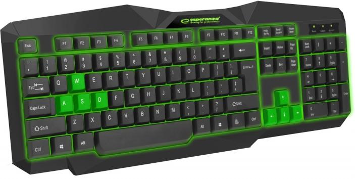 

Клавіатура Esperanza Wired EGK201 ILLUMINATED USB (EGK201GUA) Green
