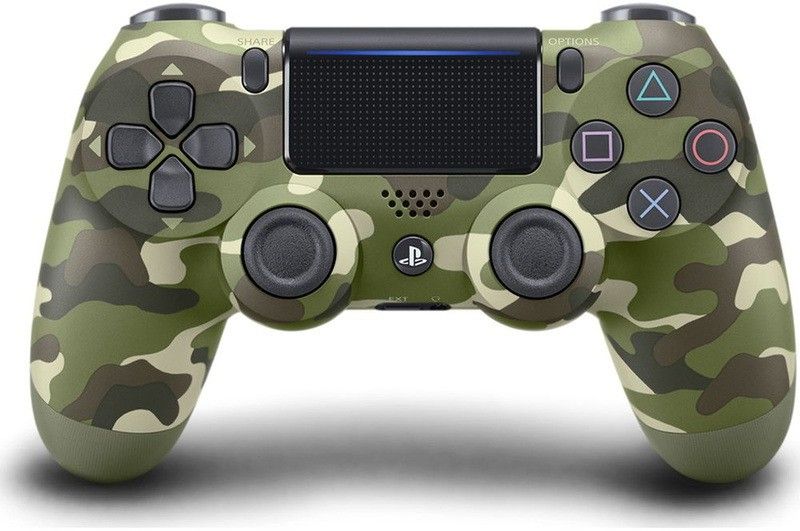 Акція на Бездротовий геймпад Sony Dualshock V2 Bluetooth PS4 Green Cammo від Територія твоєї техніки