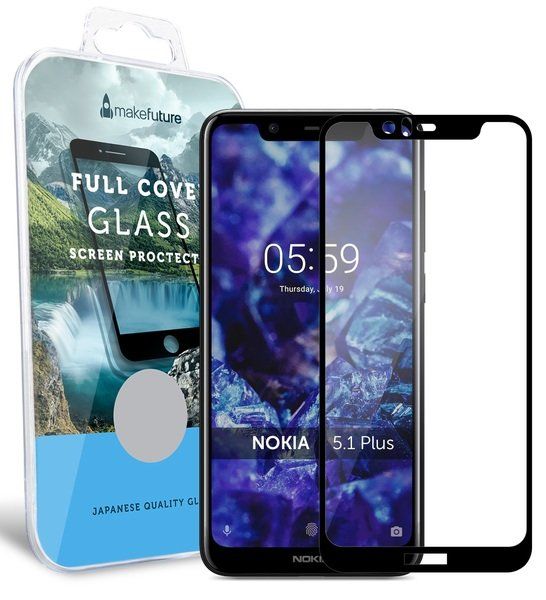 

Захисне скло Makefuture Full Cover Full Glue Nokia 5.1 Plus