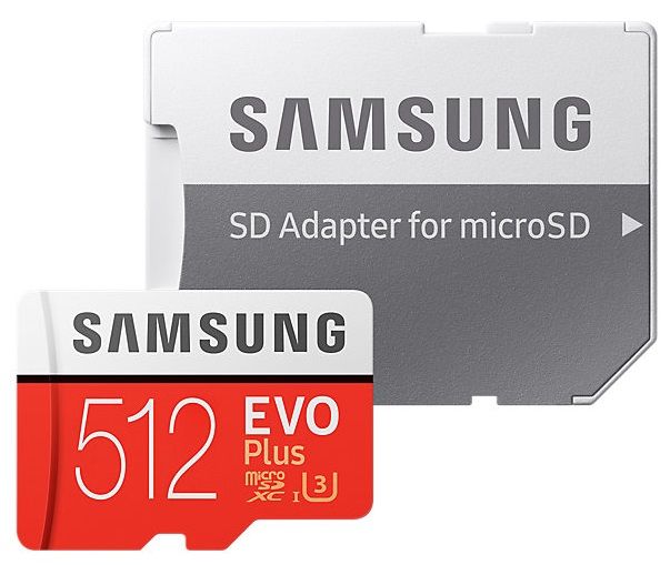 

Карта памяти Samsung microSDXC 512GB EVO Plus UHS-I U3 Class 10 (MB-MC512GA/RU)