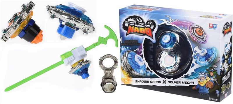 

Волчок Infinity Nado Auldey Сплит Shadow Shark Призрачная Акула и Delver Mecha Стальной Медведь (YW624602)