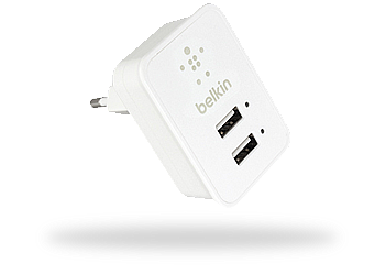 

Сетевое зарядное устройство Belkin 2 USB 2,1A/10Watt White (BK055)