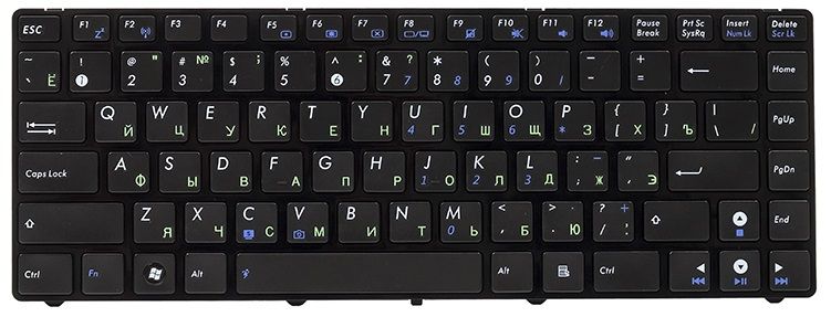 

Клавіатура для ноутбука PowerPlant Asus A42, K42, N82, U31, UL80 (KB310807)