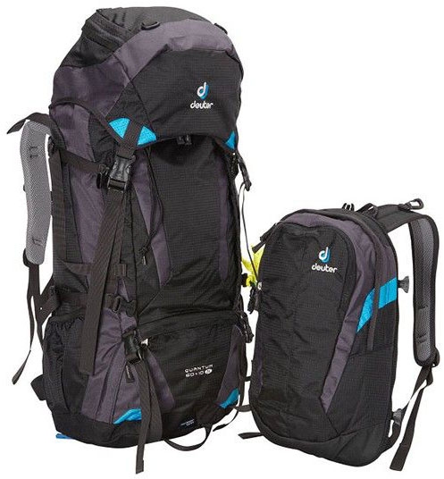 

Рюкзак Deuter Quantum 60+10 SL (3510315 7321) Black-turquoise