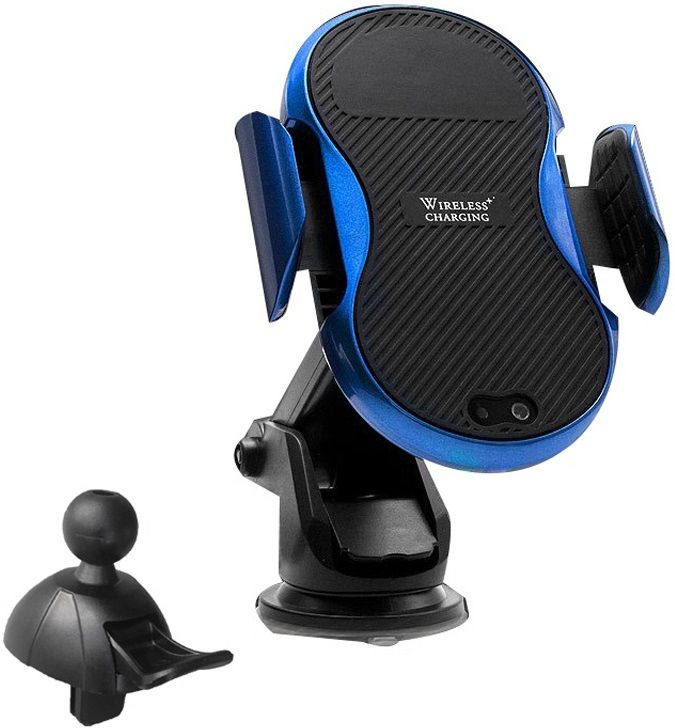 

Автодержатель с БЗУ WUW W10 Black Blue