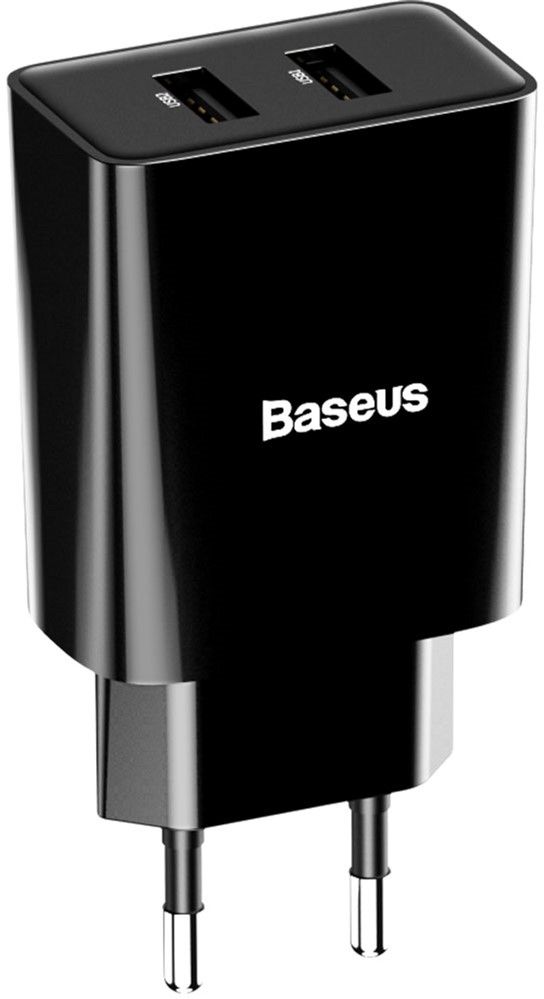 

Зарядний пристрій Baseus Speed Mini Dual U Charger 10.5W 2USB (CCFS-R01) Black
