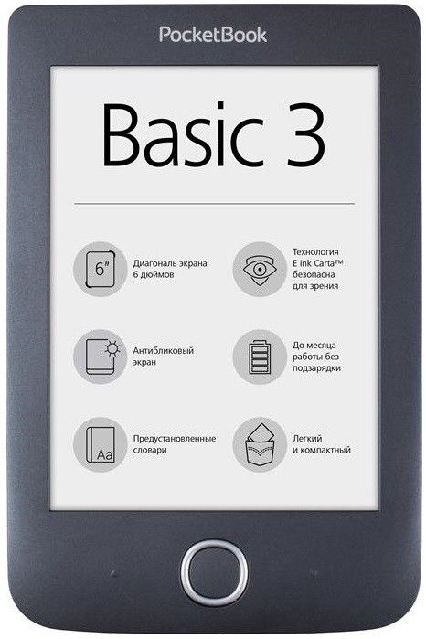 

Электронная книга PocketBook 614 Basic 3 Black (PB614-2-E-CIS)