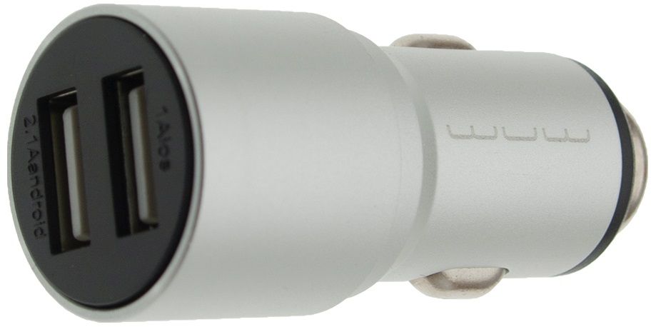 

Автомобильное зарядное устройство WUW C87 2USB 2.1A Silver