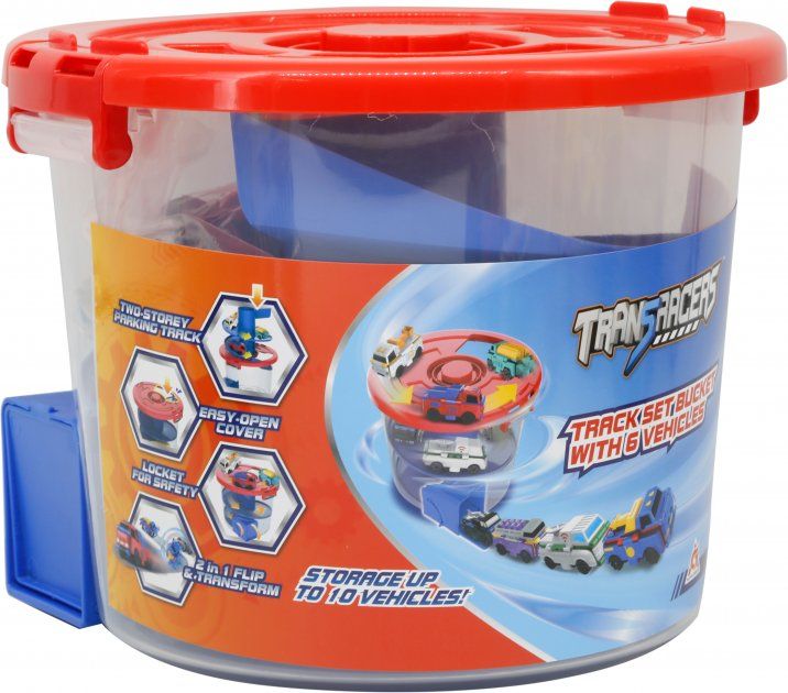 

Іграшка TransRacers Автотрек-відро з машинками 6 штук (YW463883)