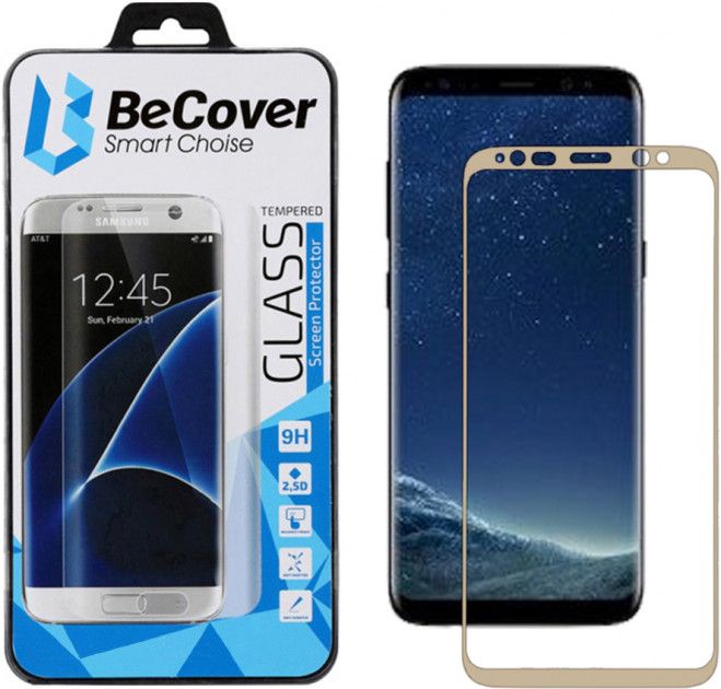 

Захисне скло BeCover для Samsung Galaxy S8 SM-G950 (BC_704691) Gold