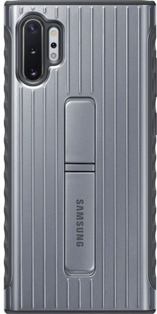 Акция на Чохол-накладка Samsung Protective Standing Cover для Samsung Galaxy Note 10 Plus (EF-RN975CSEGRU) Silver от Територія твоєї техніки