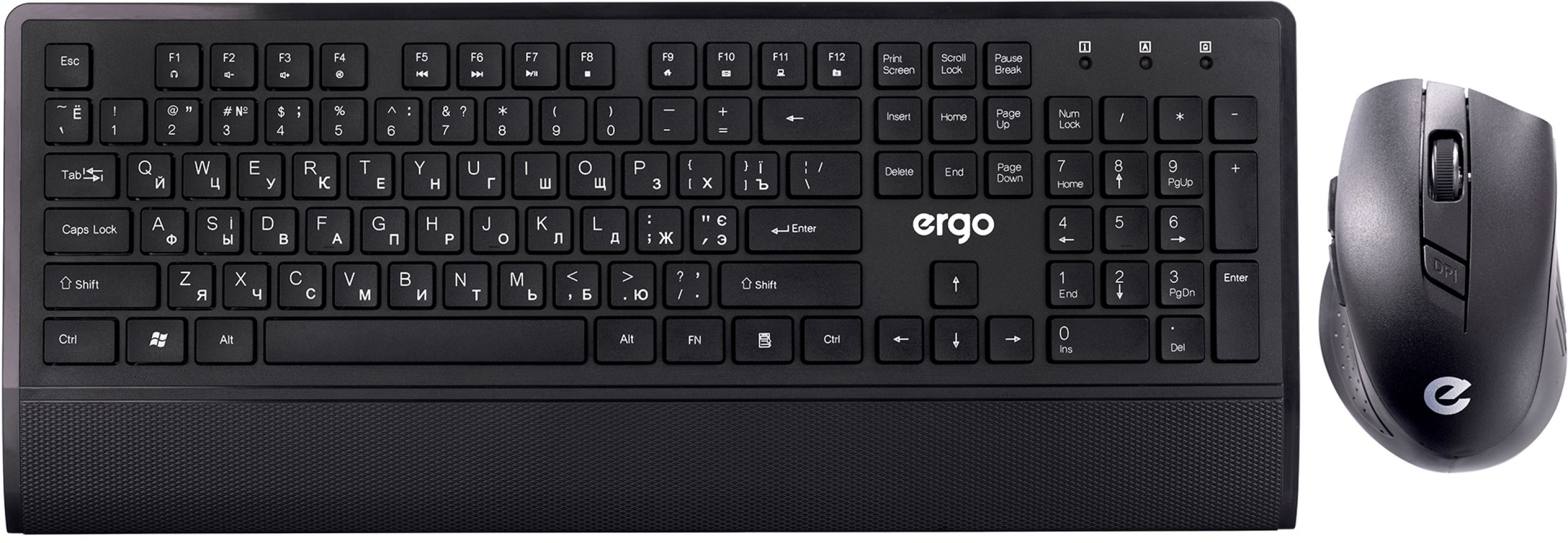 

Комплект бездротовий Ergo KM-650WL Black