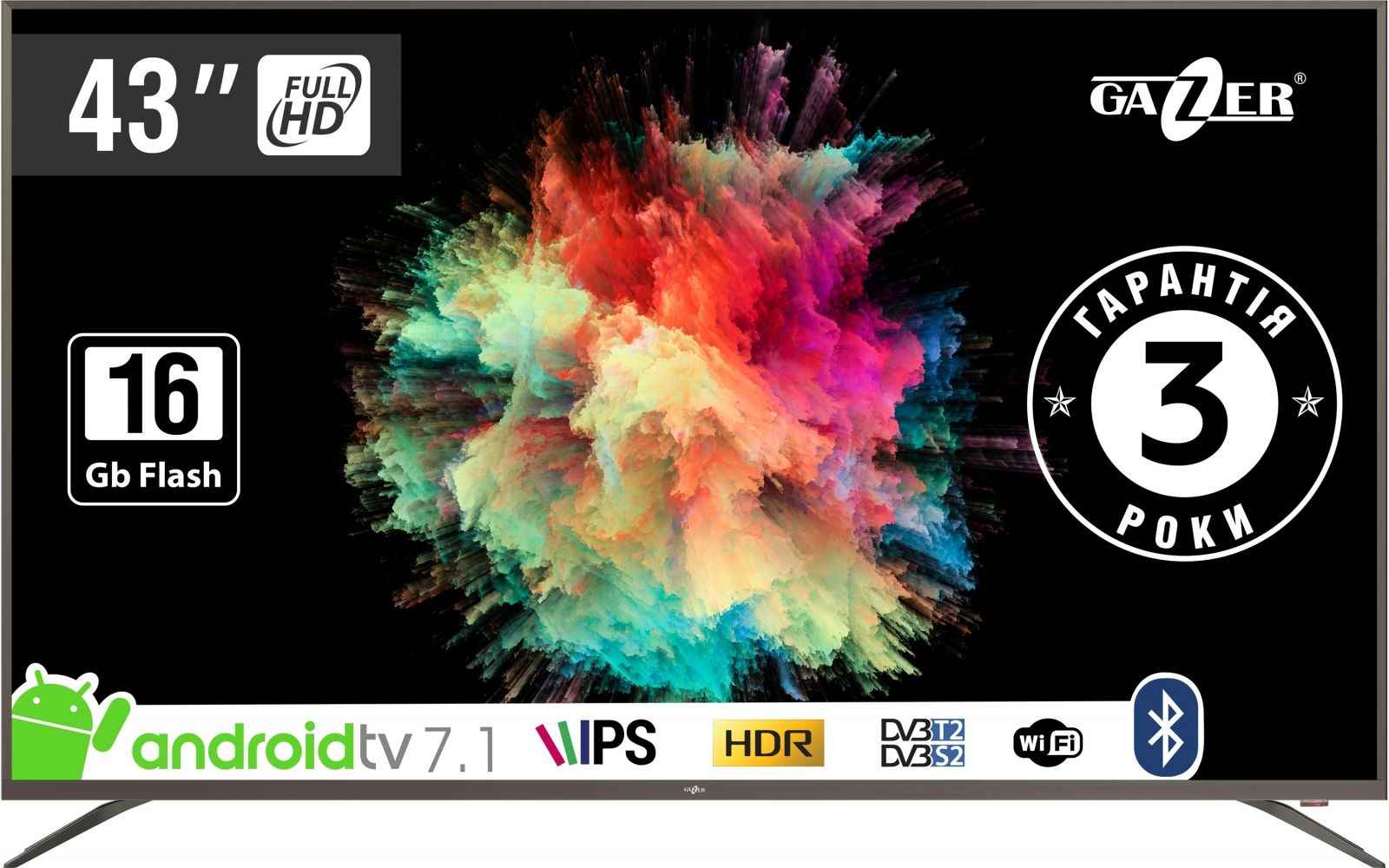 

Телевізор Gazer TV43-FS2G