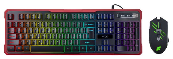 

Комплект дротовий Ergo MK-580 USB Black/Red