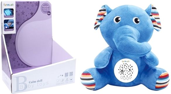 

М'яка музична іграшка з проєктором Funmuch Слоник (FM666-22)