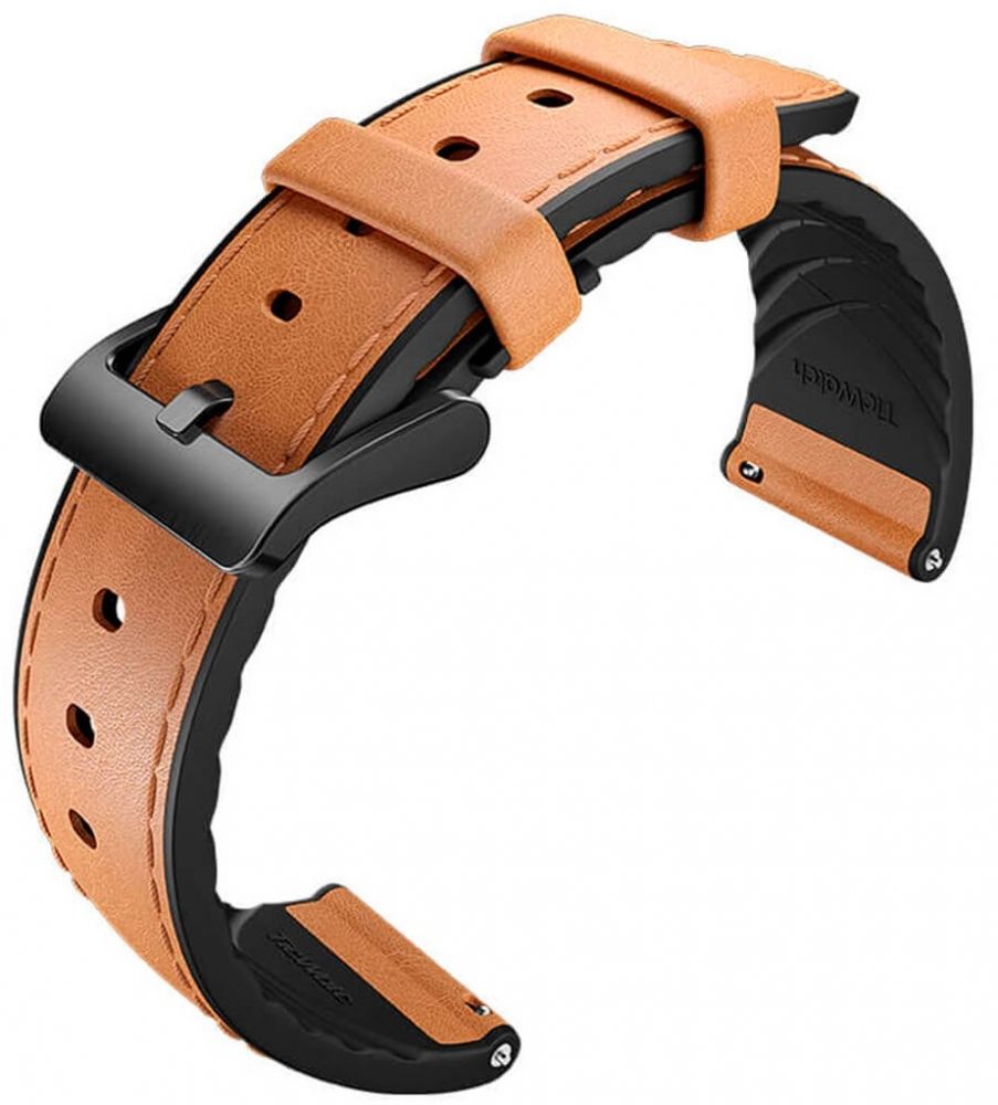 

Кожаный ремешок MOBVOI TicWatch Pro Hybrid Leather Strap 22mm Grey/Brown