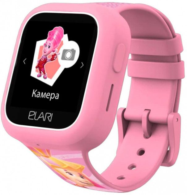 

Дитячий телефон-годинник з GPS трекером Elari FixiTime Lite (ELFITL-PNK) Pink