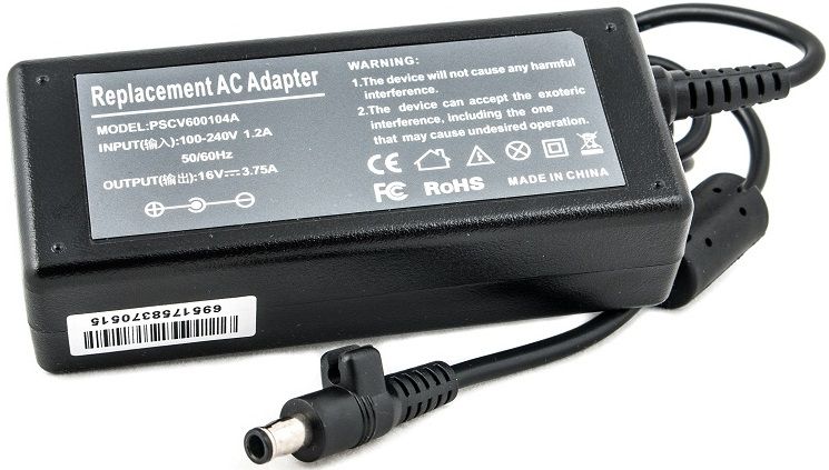 

Блок живлення PowerPlant для ноутбуків SAMSUNG 220V, 16V 60W 3.75A (5.5*3.0) ( SA60D5530)