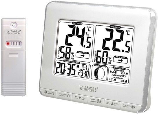 

Метеостанція La Crosse WS6812 White/Silver