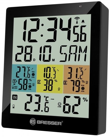 

Термогигрометр Bresser Temeo Hygro Quadro DLX Black (925519)