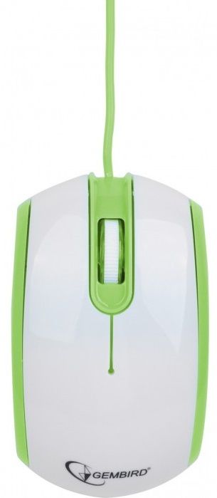 

Мышь Gembird MUS-105-G USB White/Green