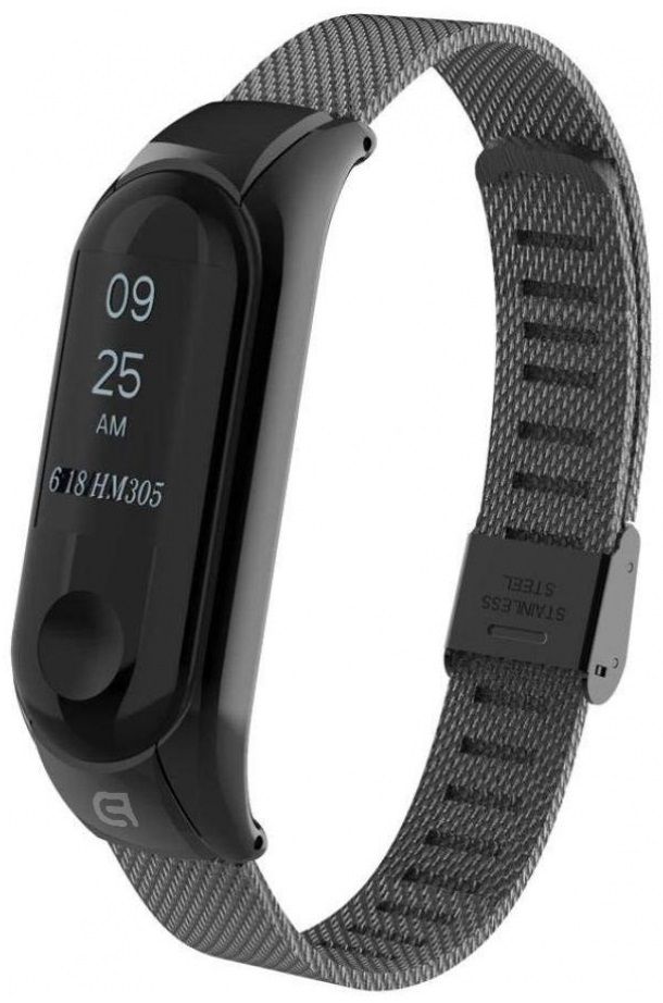 

Ремінець для Xiaomi Mi Band 3 Metal Milanese Band Matte Black