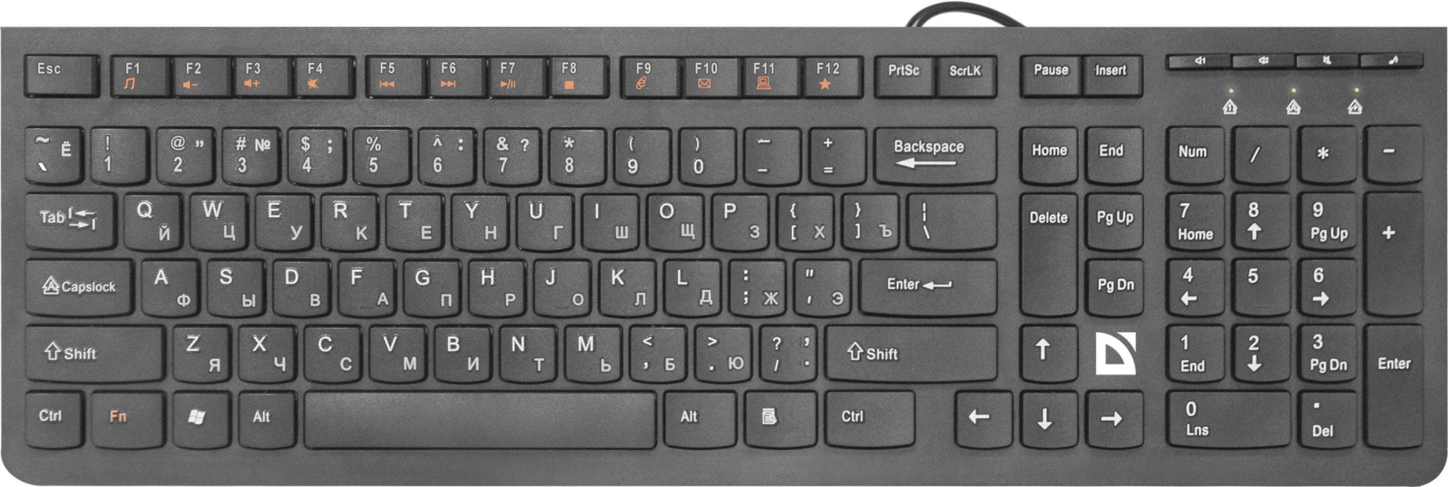

Клавіатура дротова Defender UltraMate SM-530 USB (45530)