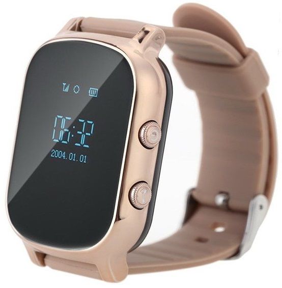 

Дитячий годинник-телефон з GPS трекером GOGPS K20 (K20GD) Gold