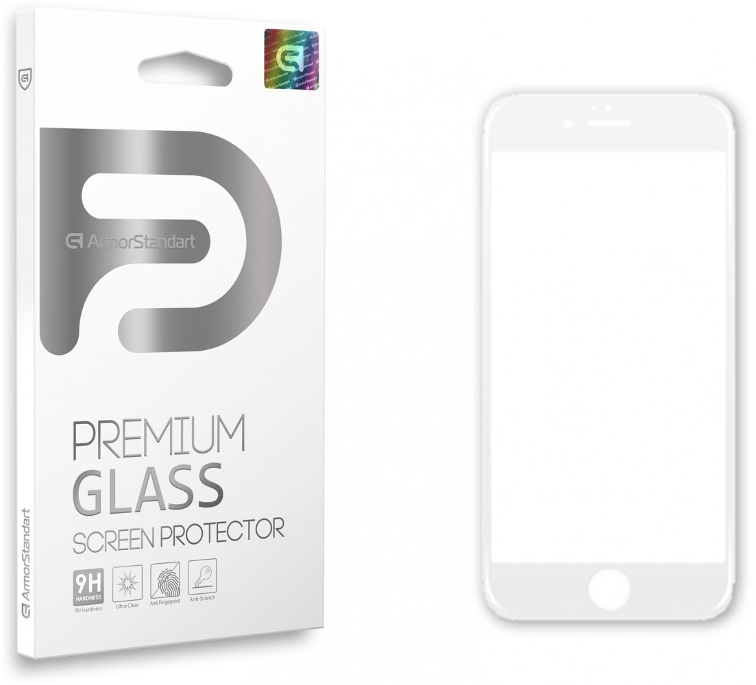 

Защитное стекло Armorstandart Premium Edge для Apple iPhone 6S Plus/6 Plus (ARM49395-G3D-WT) White