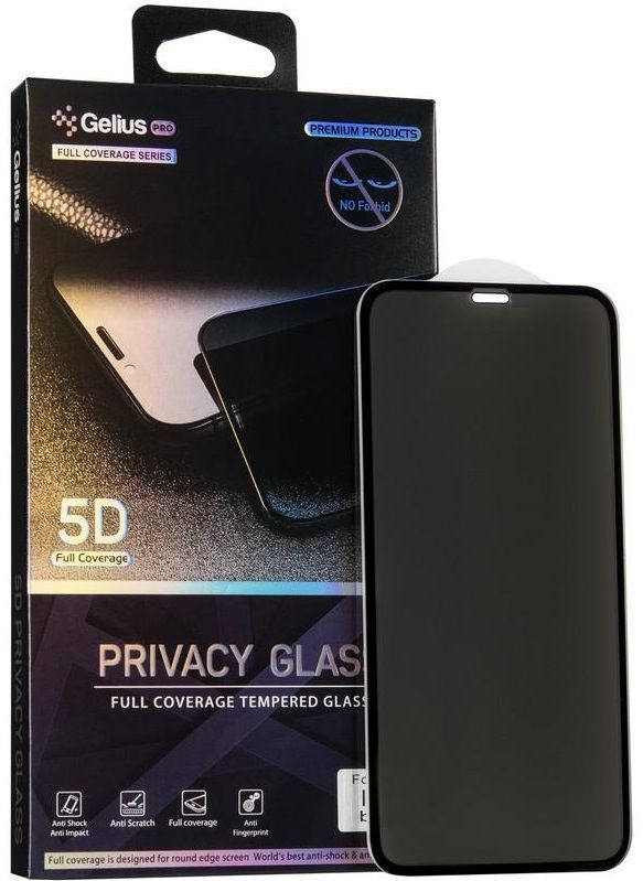 

Захисне скло Gelius Pro 5D Privacy iPhone 11 Black