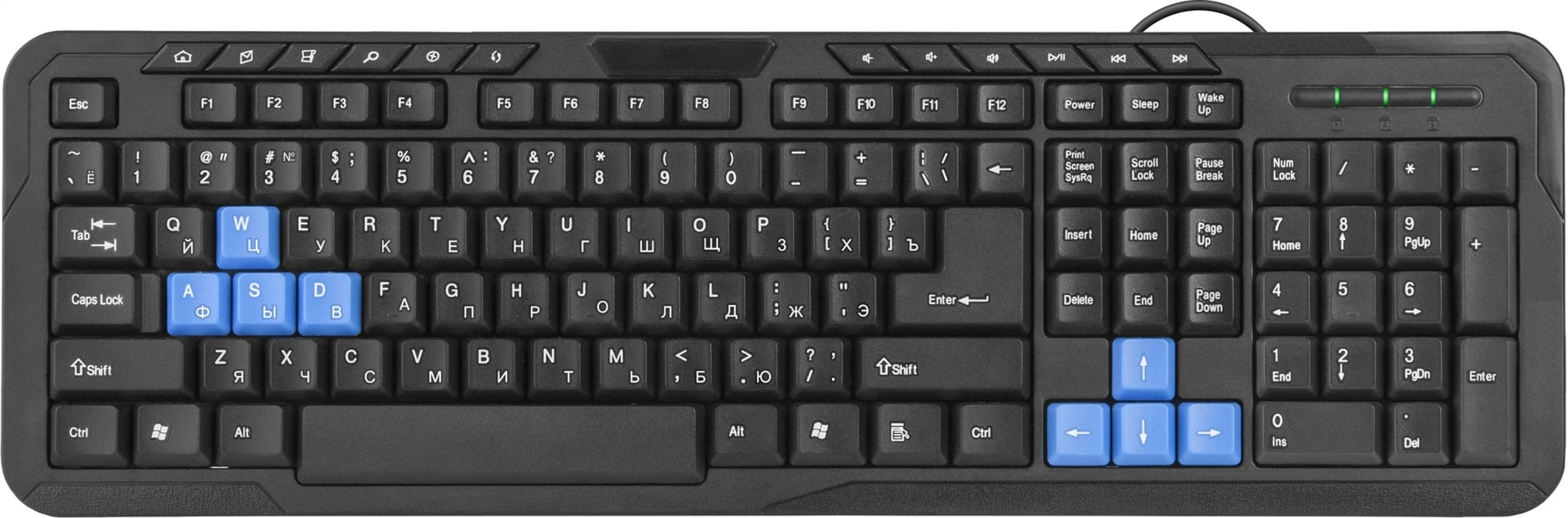 

Клавіатура Defender #1 HM-430 USB (45430) Black