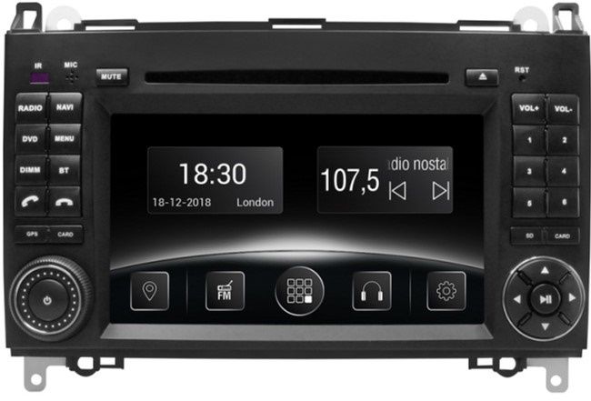 

Автомагнітола штатна Gazer CM6007-W169 для Mercedes A, B, Vito, Viano, Sprinter 2003-2012